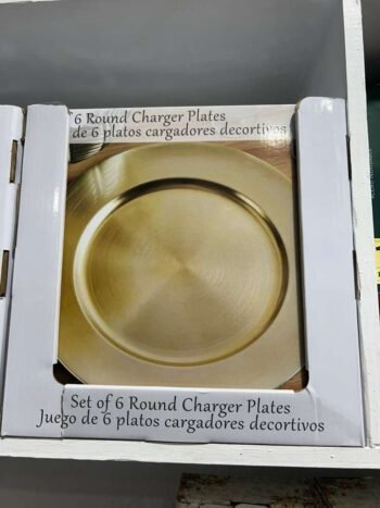 Charger plate round (Or)