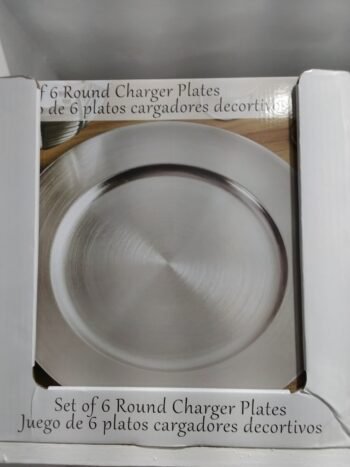 Charger Plate Set rount ( argent)