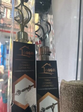 Fer rideau long bronze et or