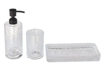 Better Home and Gardens/Hammered Glass Vanity set
