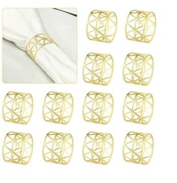 Naler GOLD Napkin Rings Set