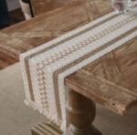 Farmhouse Style cotton Linen Table runner