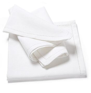 Bedding White cotton Cloth Dinner Napkin