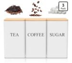 COFFEE TEA SUGAR CONTAINER WITH TRAY