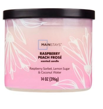 MAINSTAYS CANDLE/ Raspberry Peach Rosé