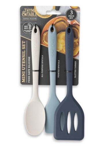 Essential Collection/ Thyme and table silicone kitchen ustensils set 3pcs