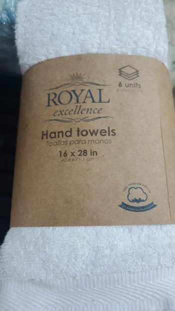 Royal Excellence Serviette de Douche moyenne blanc 6 pièces